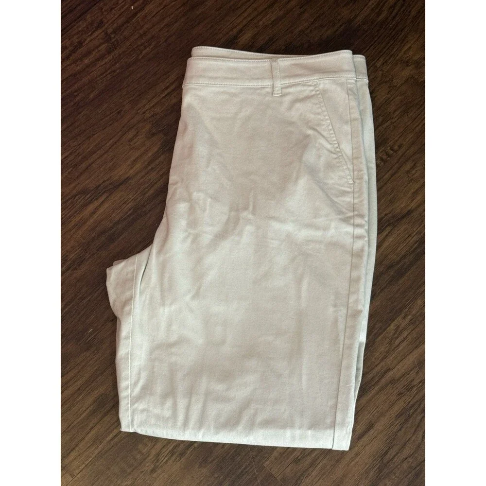 J Jill Women’s Khaki Pants Size 16 Sea Salt NWT - Picture 1 of 6